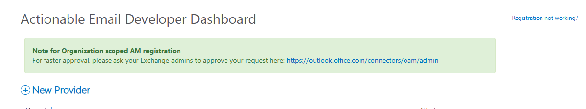 Actionable Email Developer Dashboard