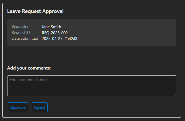 New-AMApprovalCard